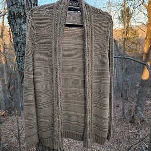 Cozy Brown Knit Cardigan